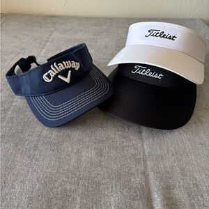 Titleist and Callaway Golf Visors